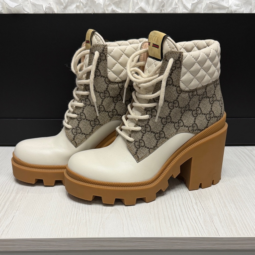 Gucci Women's GG ankle monogram Boots